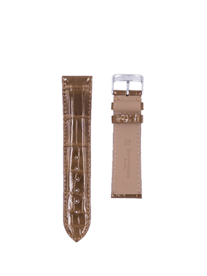 Jean Rousseau Classic 3.5 Watch Strap Taupe Shiny Alligator