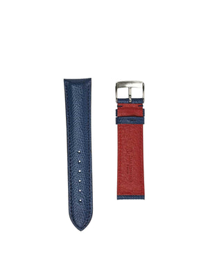 Jean Rousseau Classic 3.5 Watch Strap Embossed Calf Blue