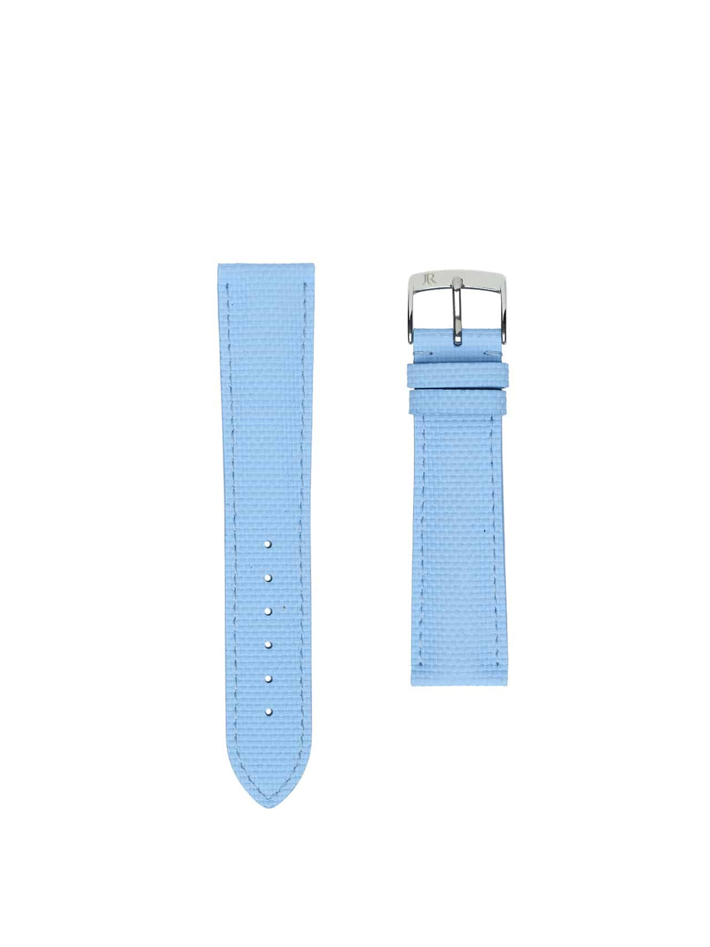 Jean Rousseau Watch Strap Sky Blue Textured Rubber