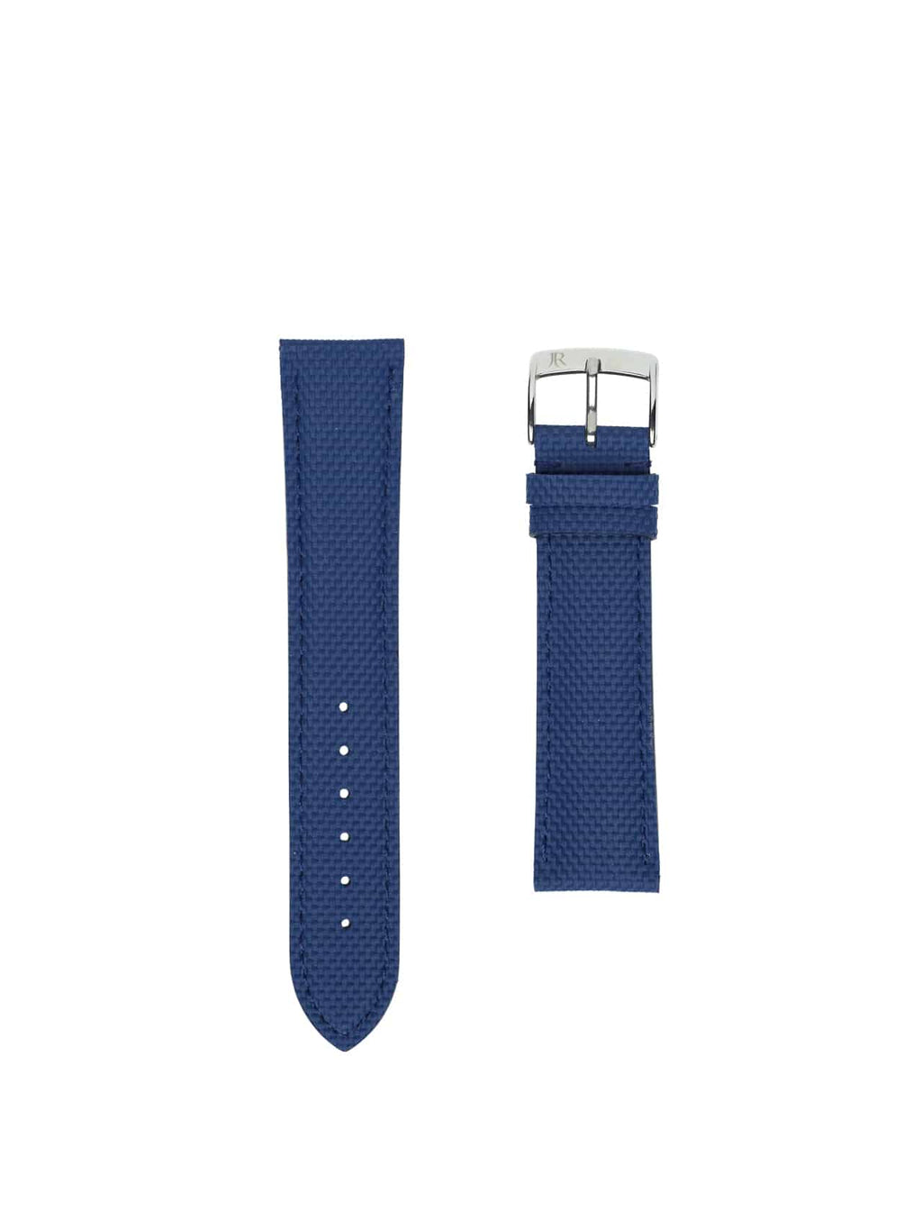 Jean Rousseau Watch Strap Navy Textured Rubber