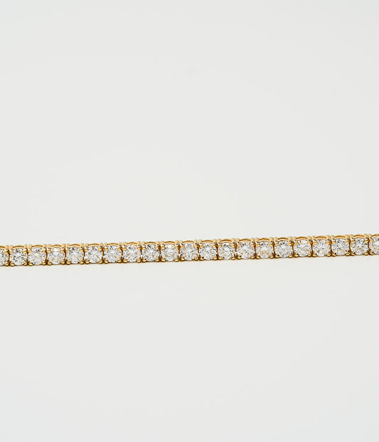 6.00tcw 14k Yellow Gold and Lab Grown Diamond Tennis Bracelet