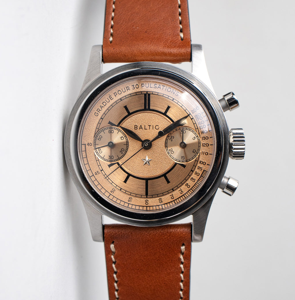 Baltic Bicompax X Revolution & The Rake Salmon Dial