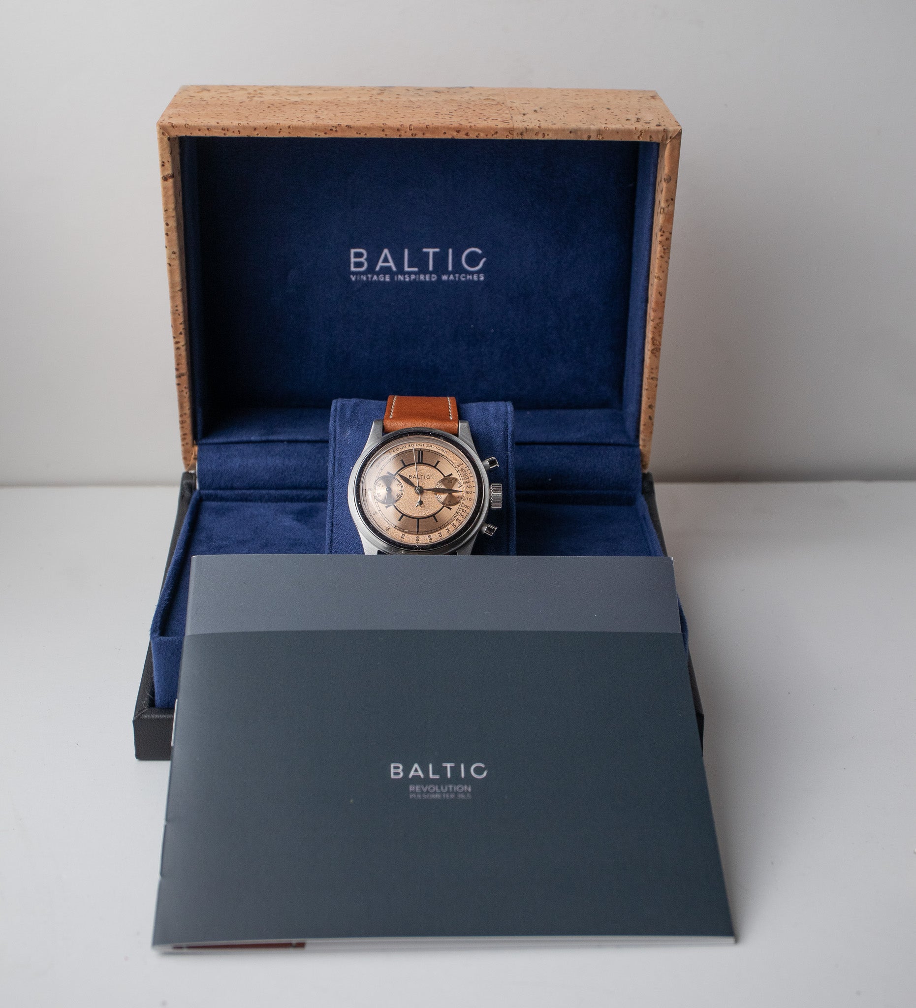 Baltic Bicompax X Revolution & The Rake Salmon Dial