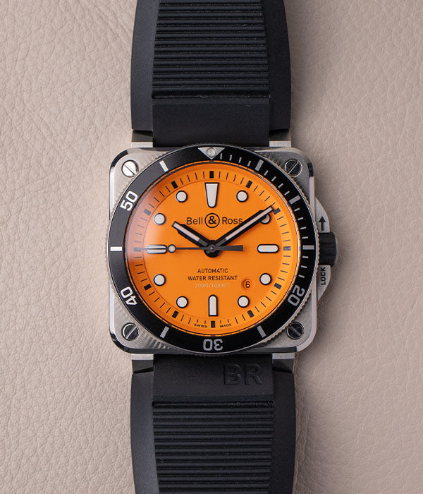 Bell & Ross BR 03-92 Diver Orange BR0392-D-O-ST/SRB