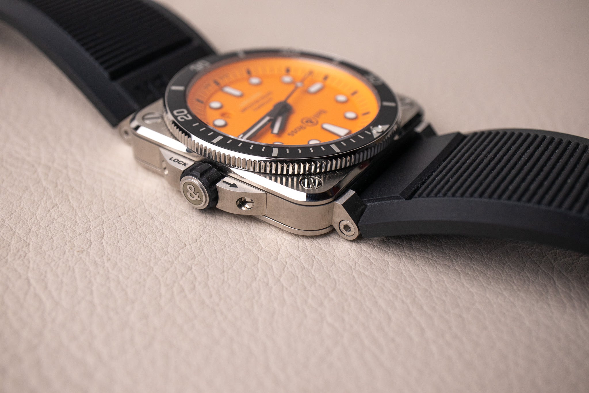 Bell & Ross BR 03-92 Diver Orange BR0392-D-O-ST/SRB – Belmont Watches