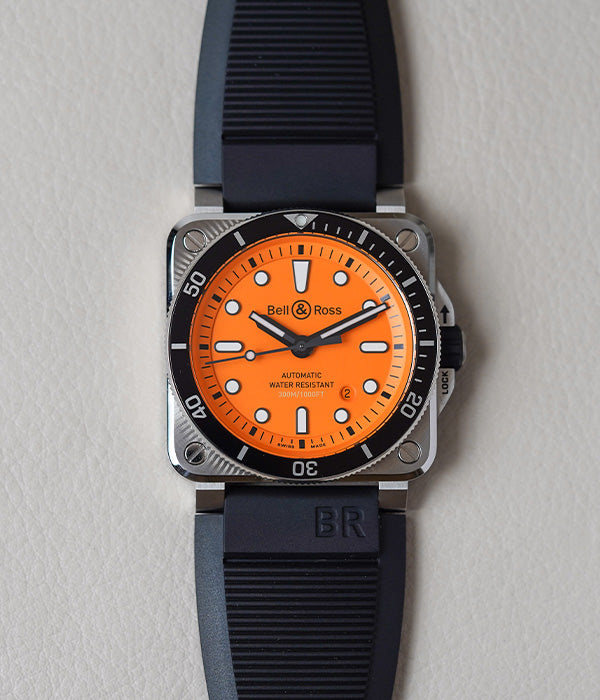 Bell & Ross BR 03-92 Diver Orange BR0392-D-O-ST/SRB