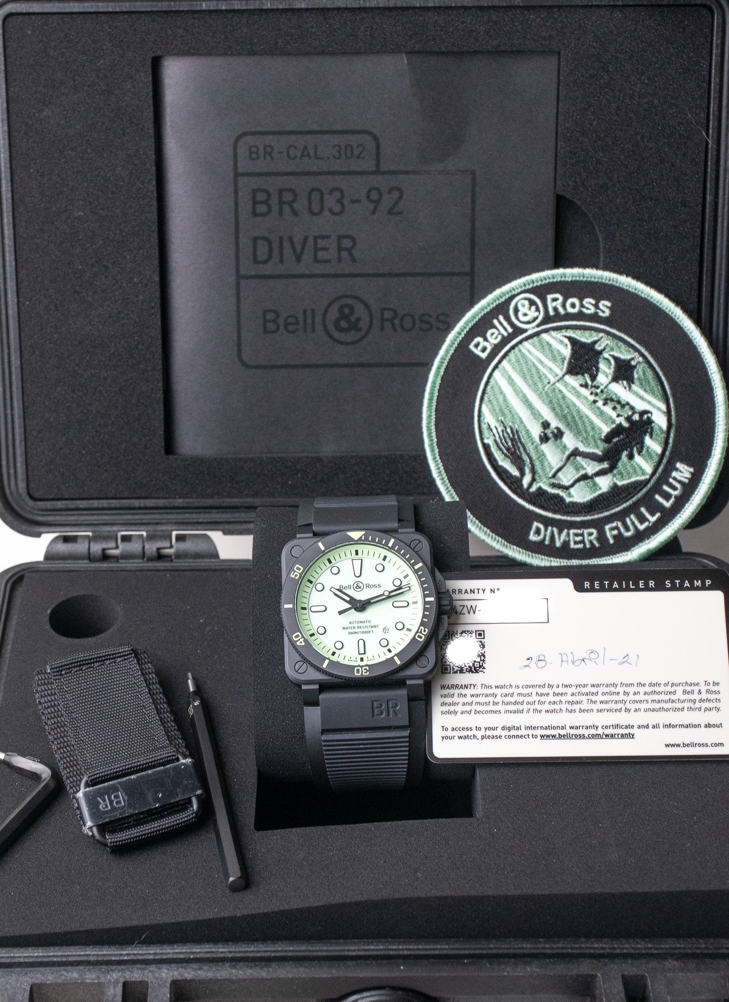 Bell & Ross BR 03-92 Diver Full Lume BR0392-D-C5-CE/SRB