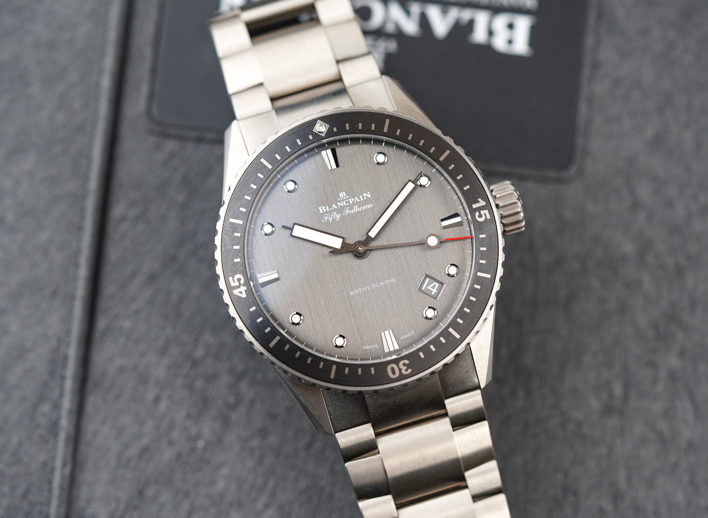 Blancpain Fifty Fathoms Bathyscaphe Titanium 5000-1110-52A 5000-1210-98S