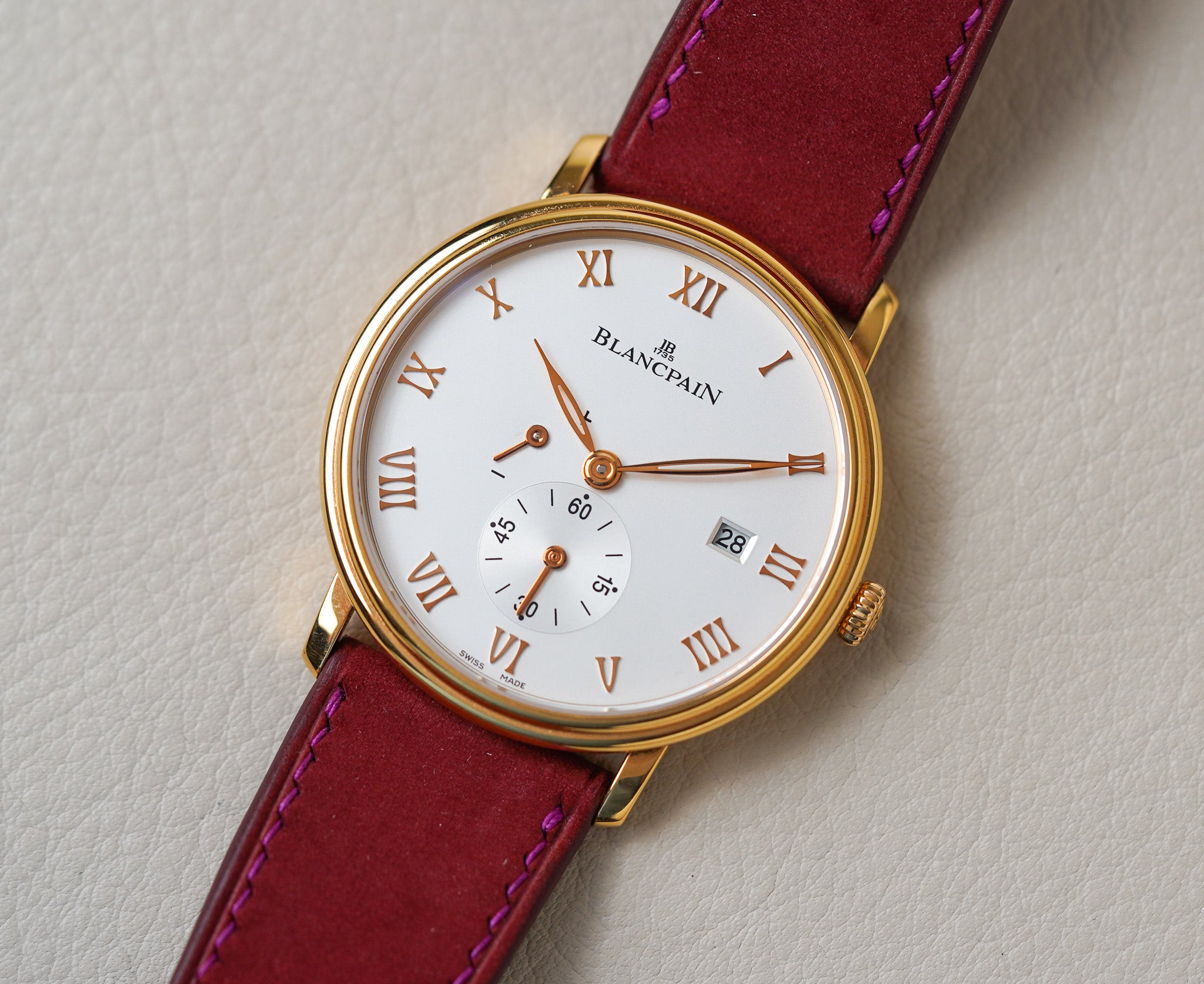 Blancpain Villeret Ultraplate Rose Gold 6606-3642-55B