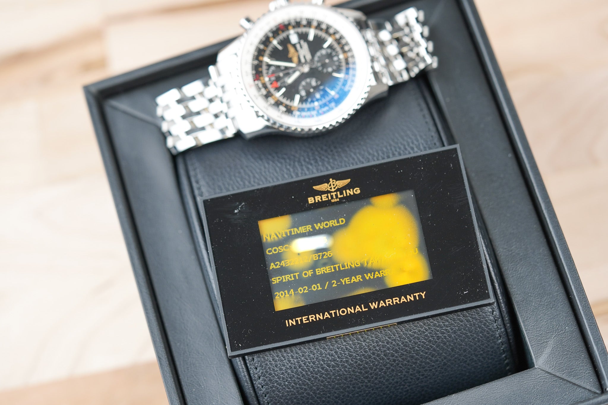 Breitling Navitimer World Time GMT A24322 Black