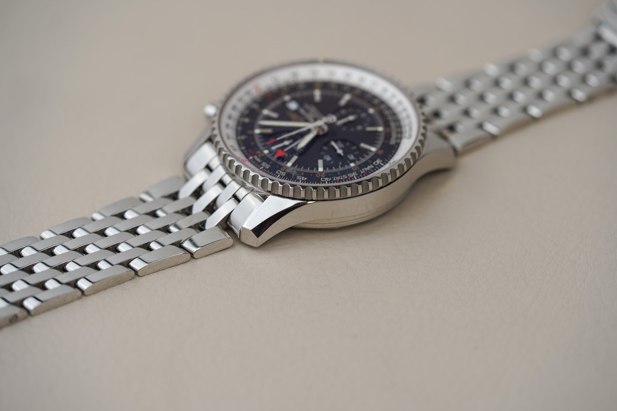 Breitling Navitimer World Time GMT A24322 Black