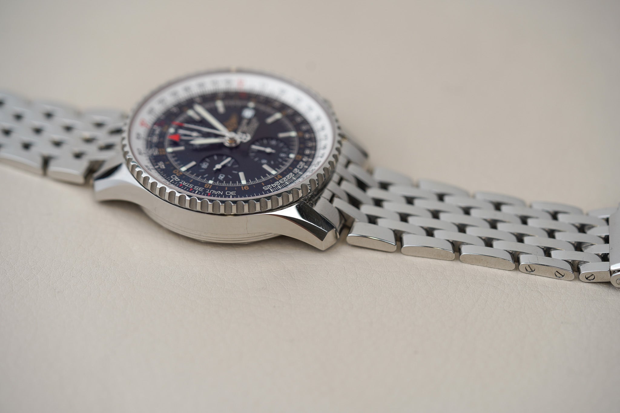 Breitling Navitimer World Time GMT A24322 Black