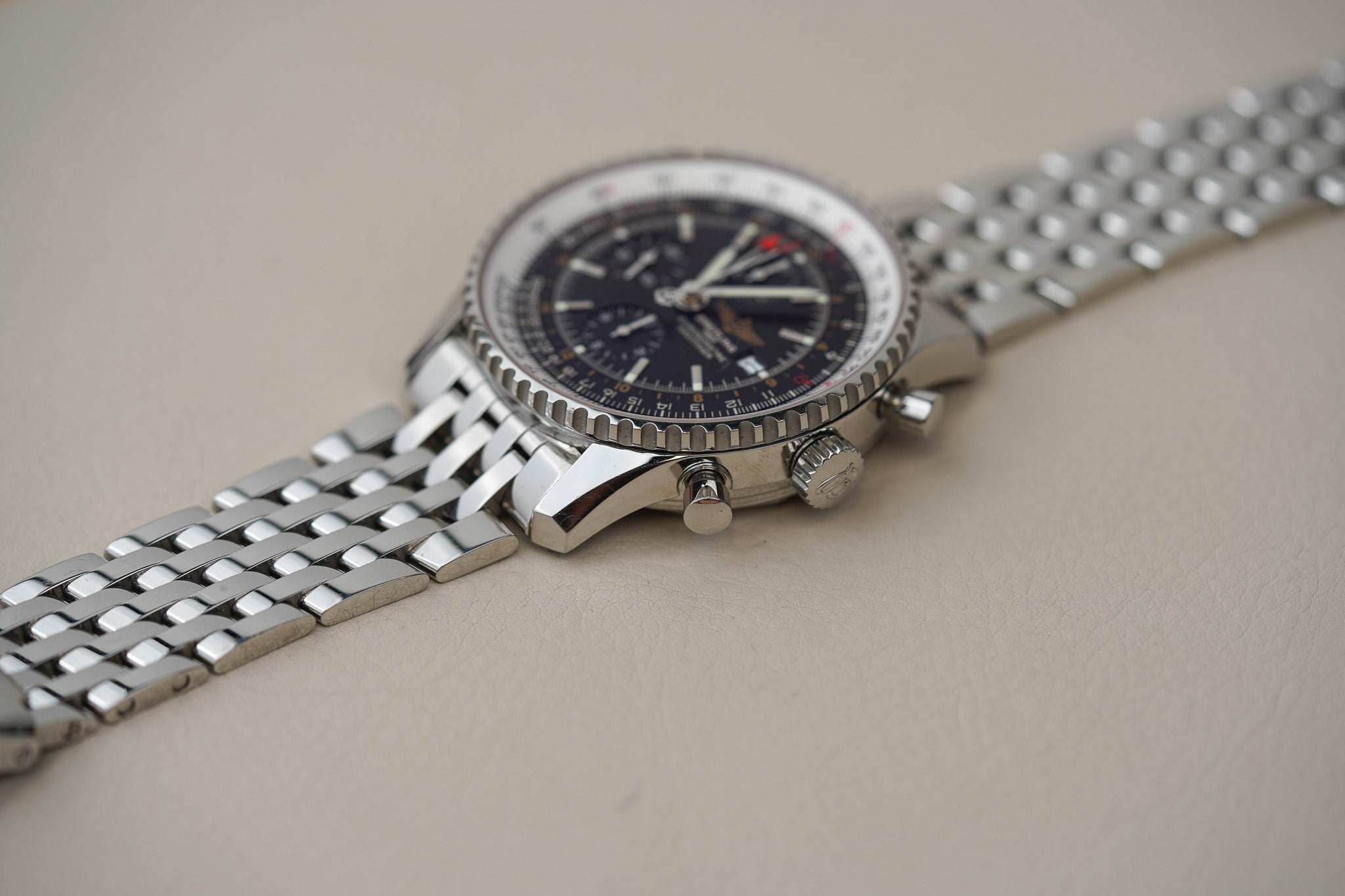 Breitling Navitimer World Time GMT A24322 Black