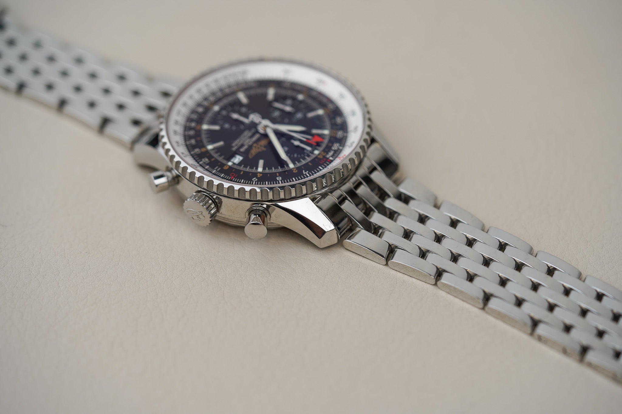 Breitling Navitimer World Time GMT A24322 Black