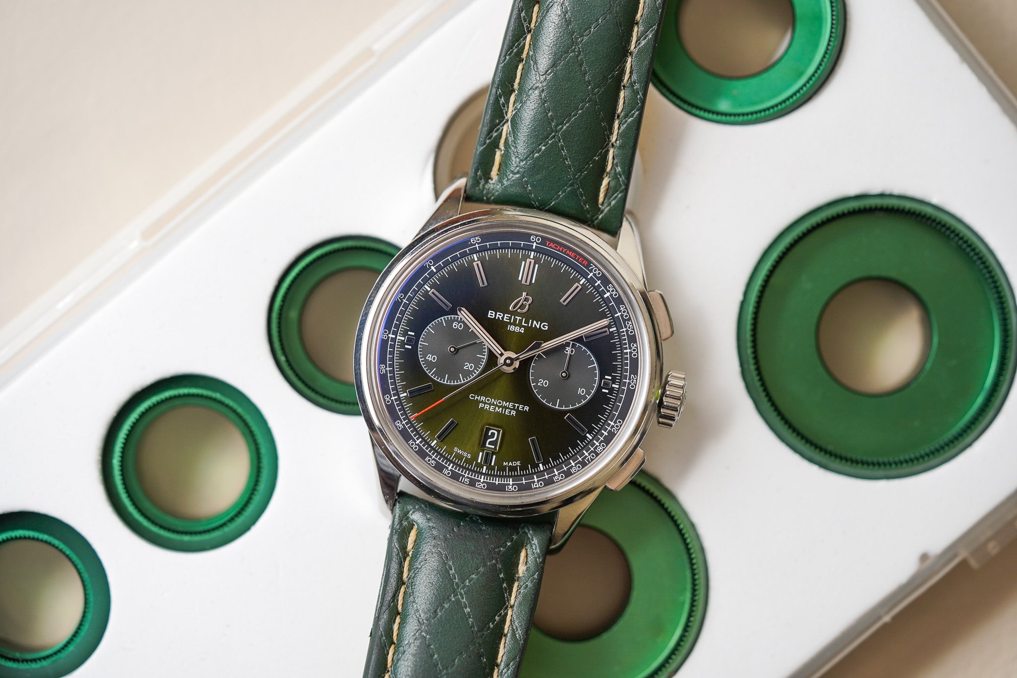 Breitling Premier B01 Chronograph 42 Bentley British Racing Green AB0118
