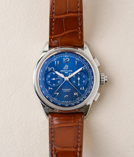 Breitling Premier B15 Duograph 42 Blue AB1510171C1P1