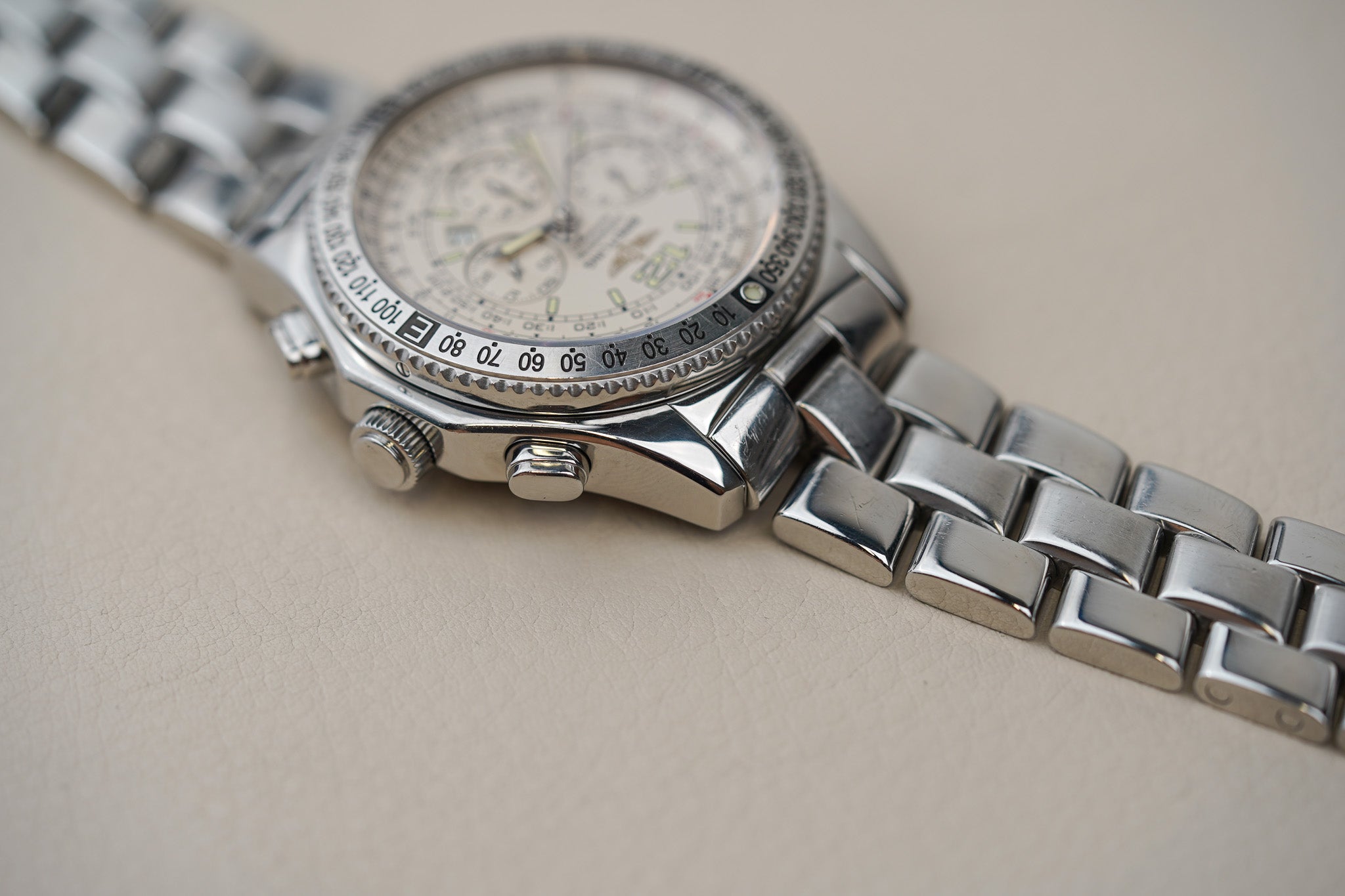 Breitling Professional B-2 Chronograph Silver Dial A42362