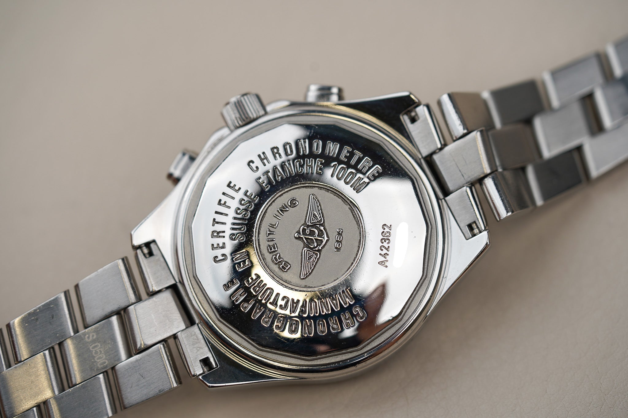 Breitling Professional B-2 Chronograph Silver Dial A42362