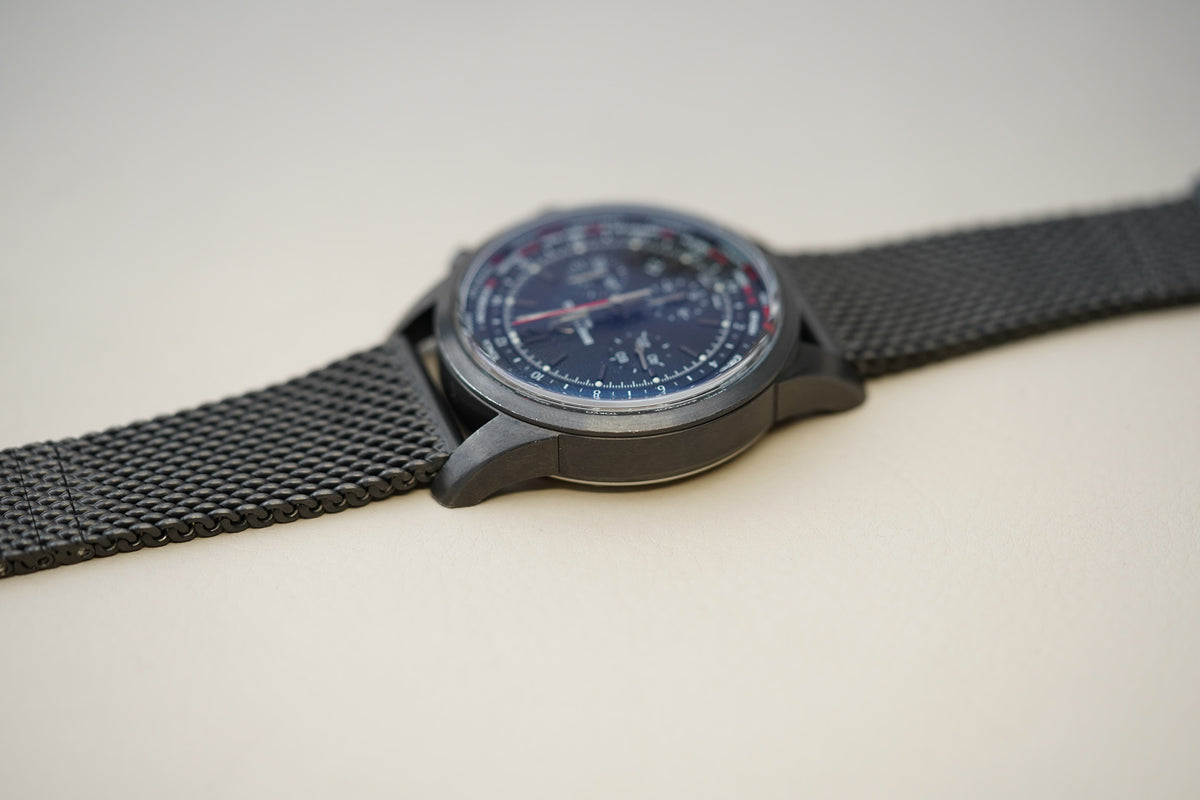 Breitling Transocean Chronograph Unitime Pilot Blacksteel Limited MB0510U6/BC80