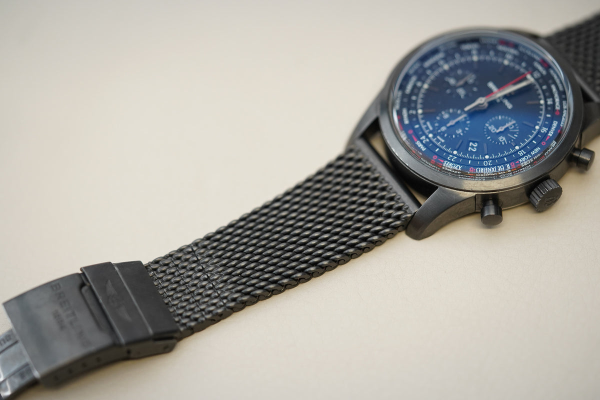 Breitling Transocean Chronograph Unitime Pilot Blacksteel Limited MB0510U6/BC80