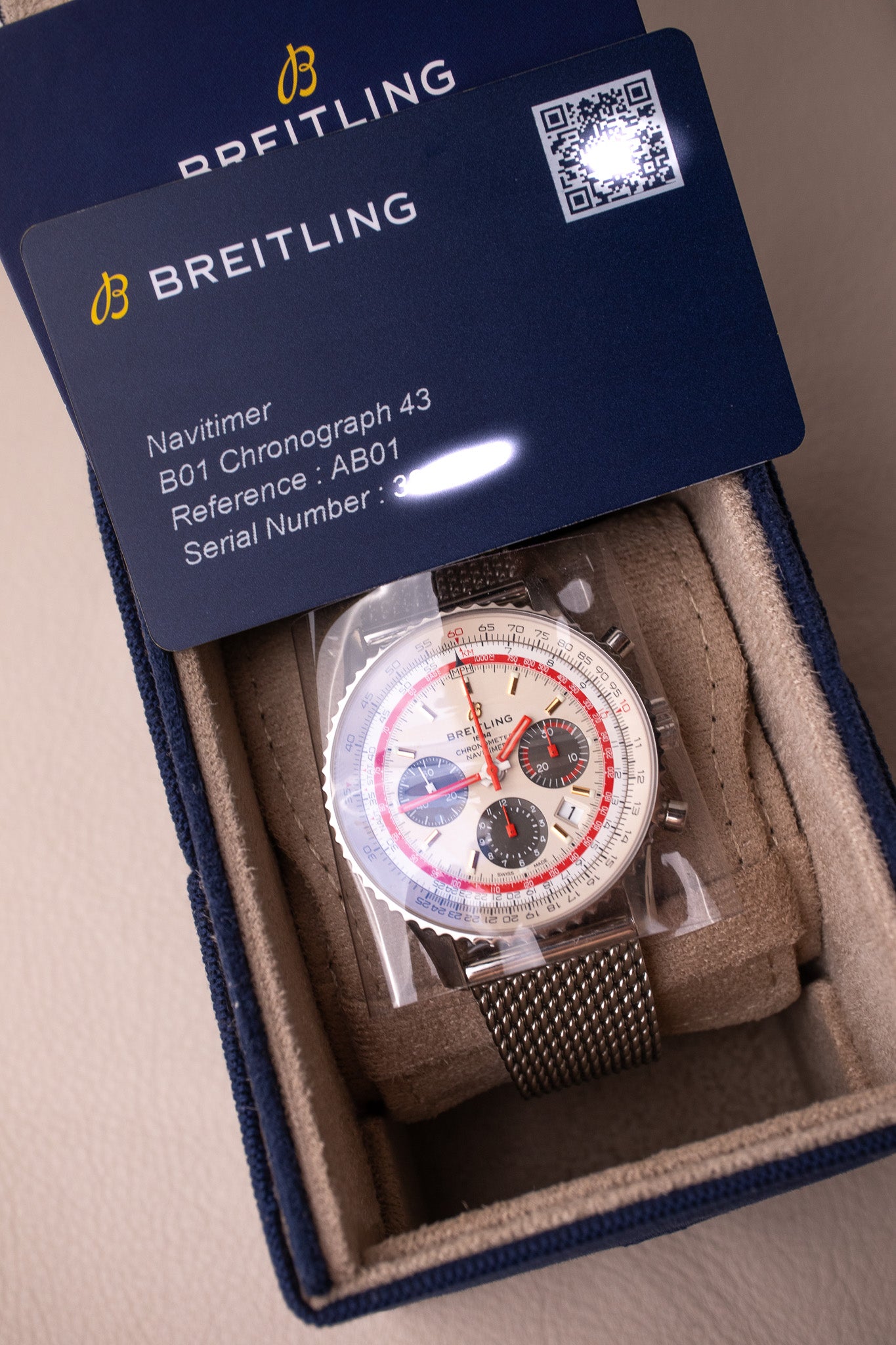 Breitling Navitimer B01 Chronograph 43 TWA Special Edition AB0121 Airl Belmont Watches