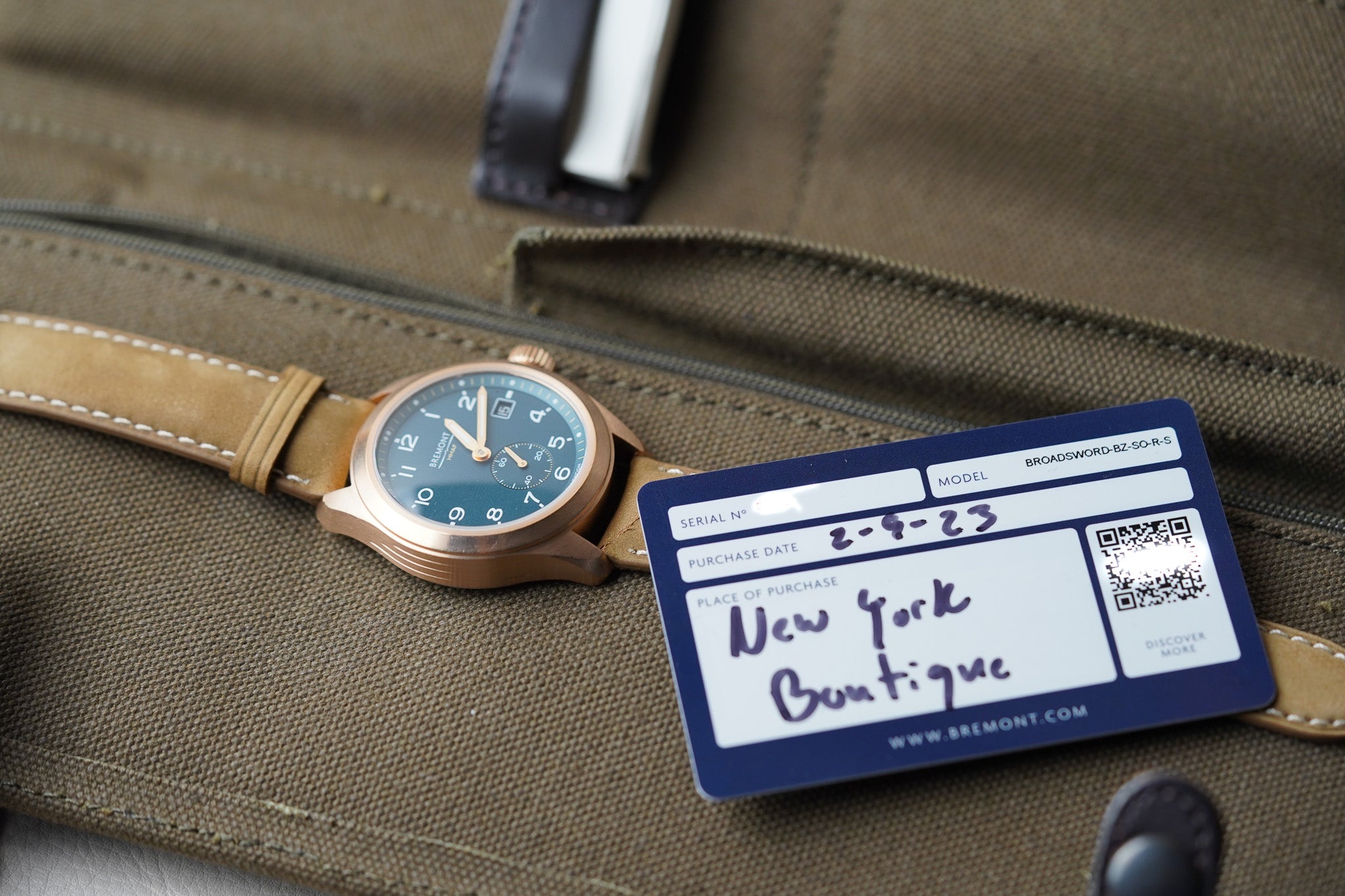 Bremont Broadsword Bronze Sotek Dial BZ-SO-R-S