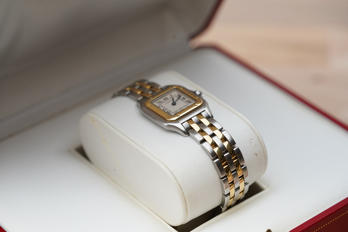 Cartier Panthère 1120 Two Tone "Small Two Row"
