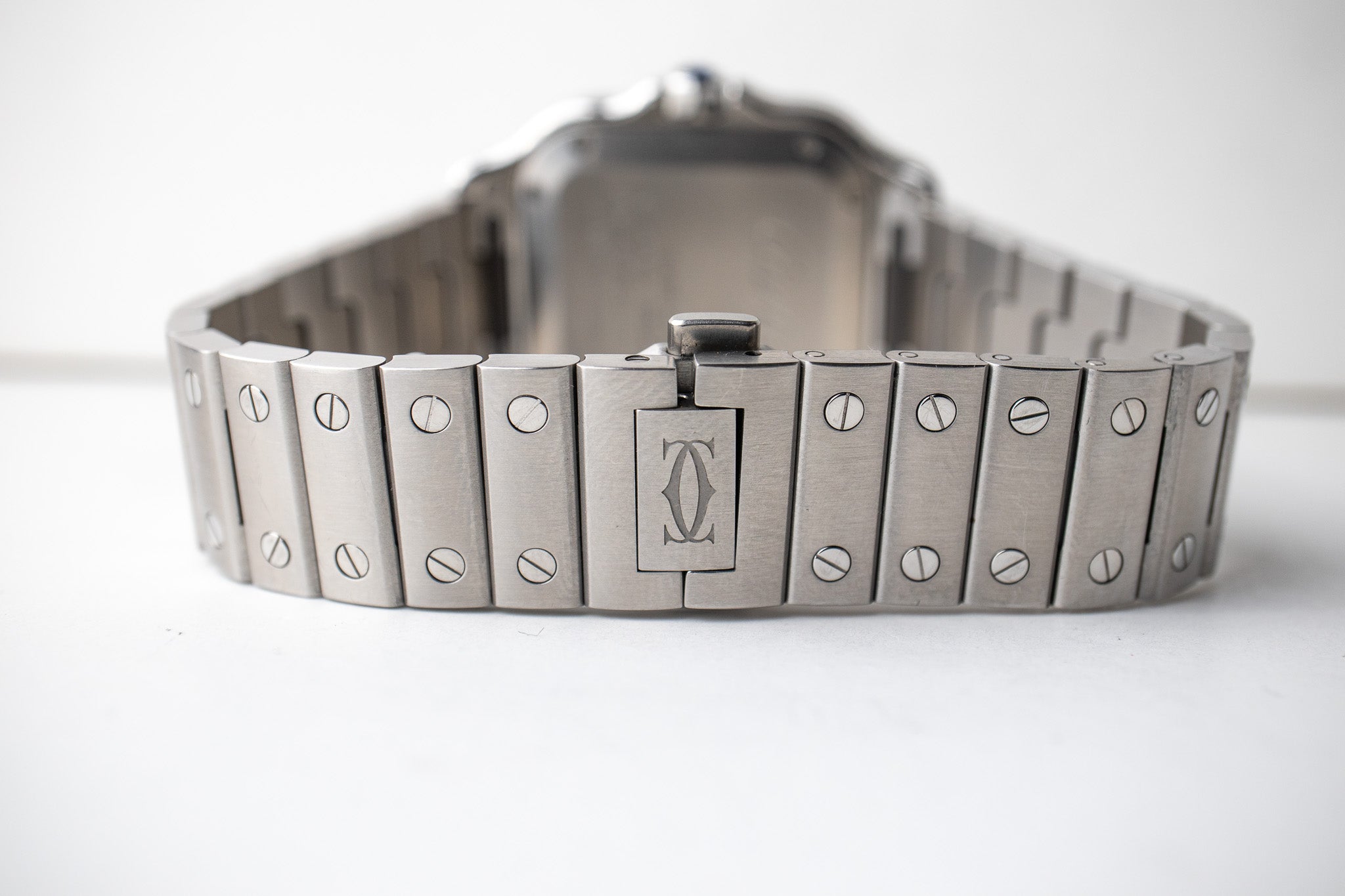 Santos Medium WSSA0029 Watch Stainless Steel clasp and bracelet