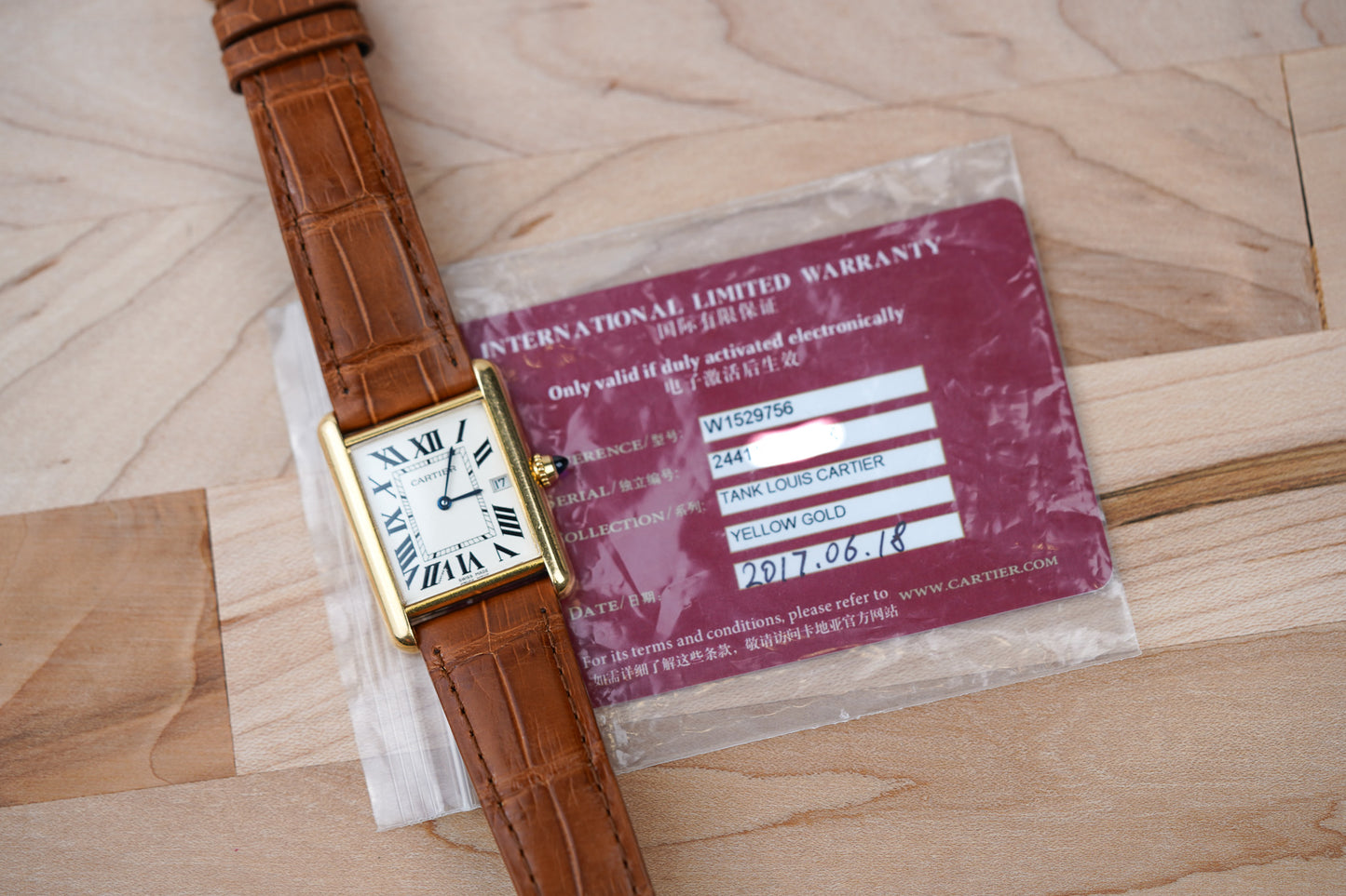 Cartier Tank Louis Cartier Large Model 18k W1529756