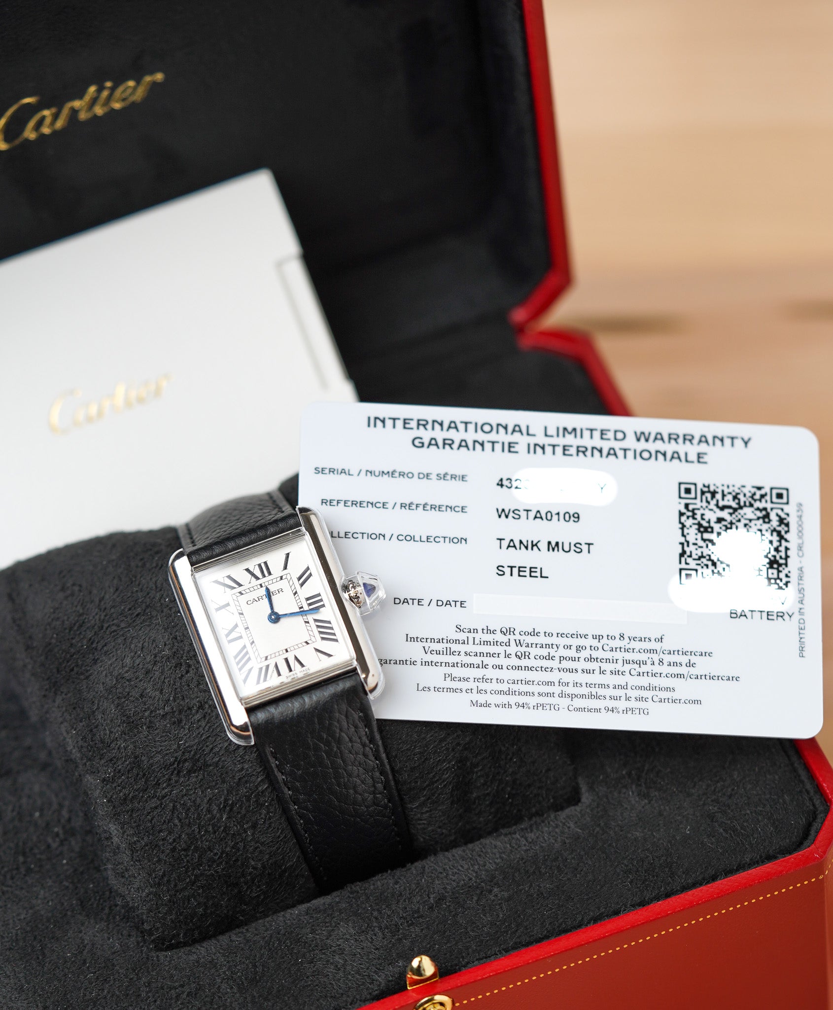 Cartier Tank Must Large WSTA0109