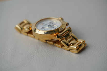 Cartier Pasha Diver Chronograph 18k Yellow Gold W30140D1 2111