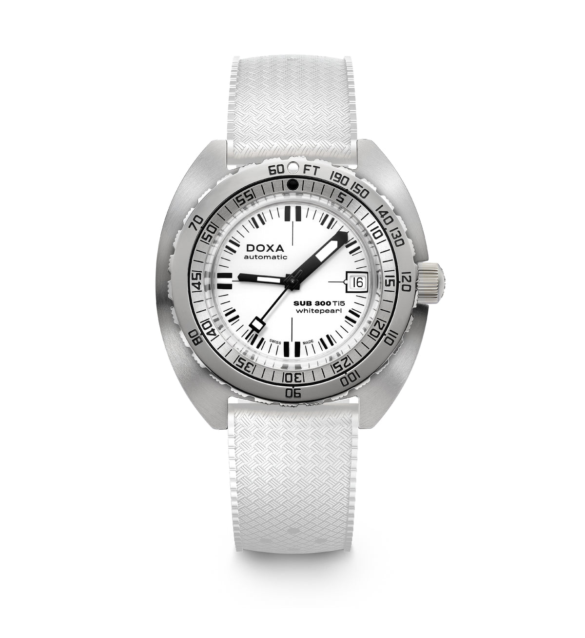 Pre-Order: Doxa SUB 300 Ti5 Whitepearl 823.50.011.23