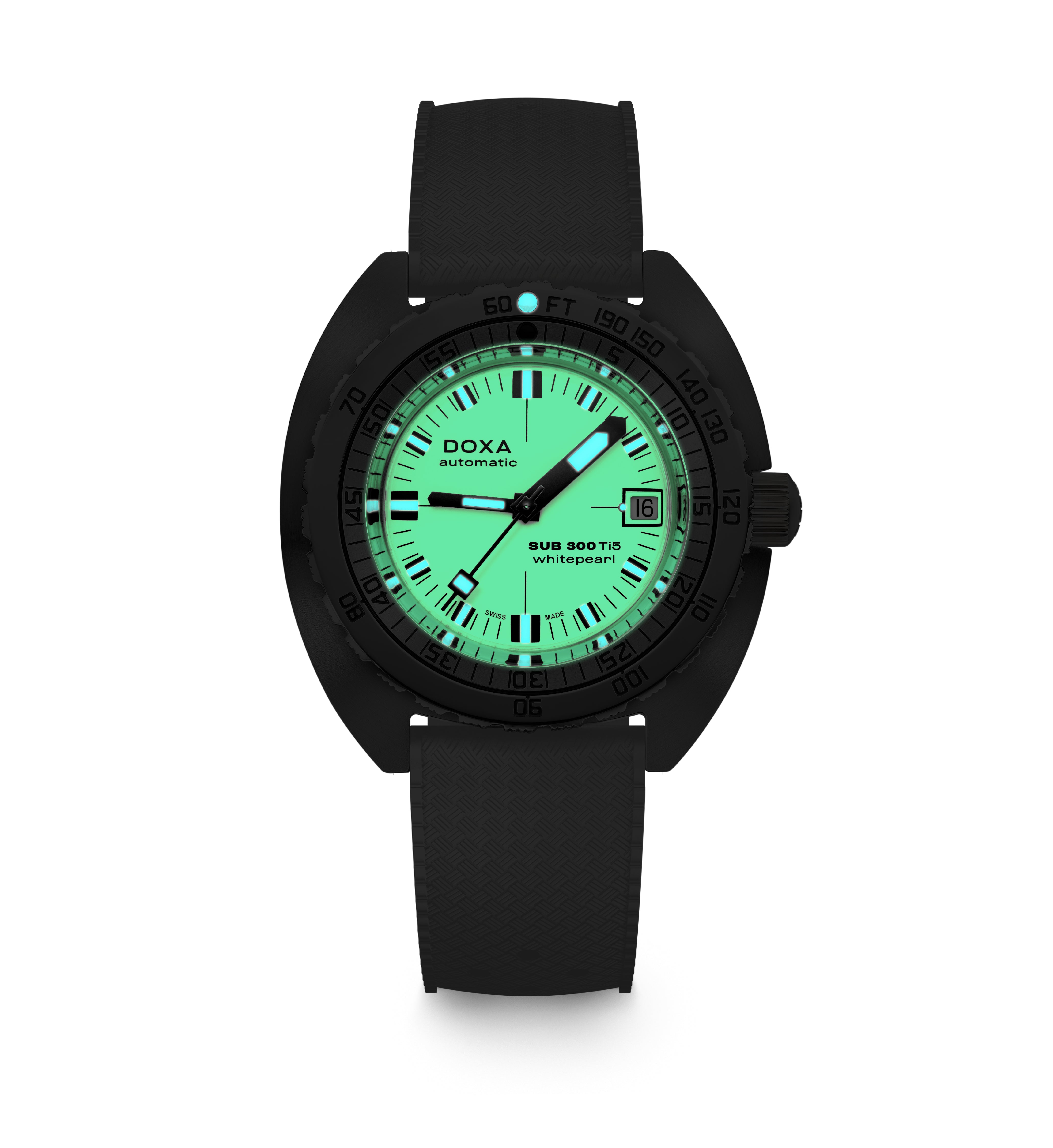 Pre-Order: Doxa SUB 300 Ti5 Whitepearl 823.50.011.20