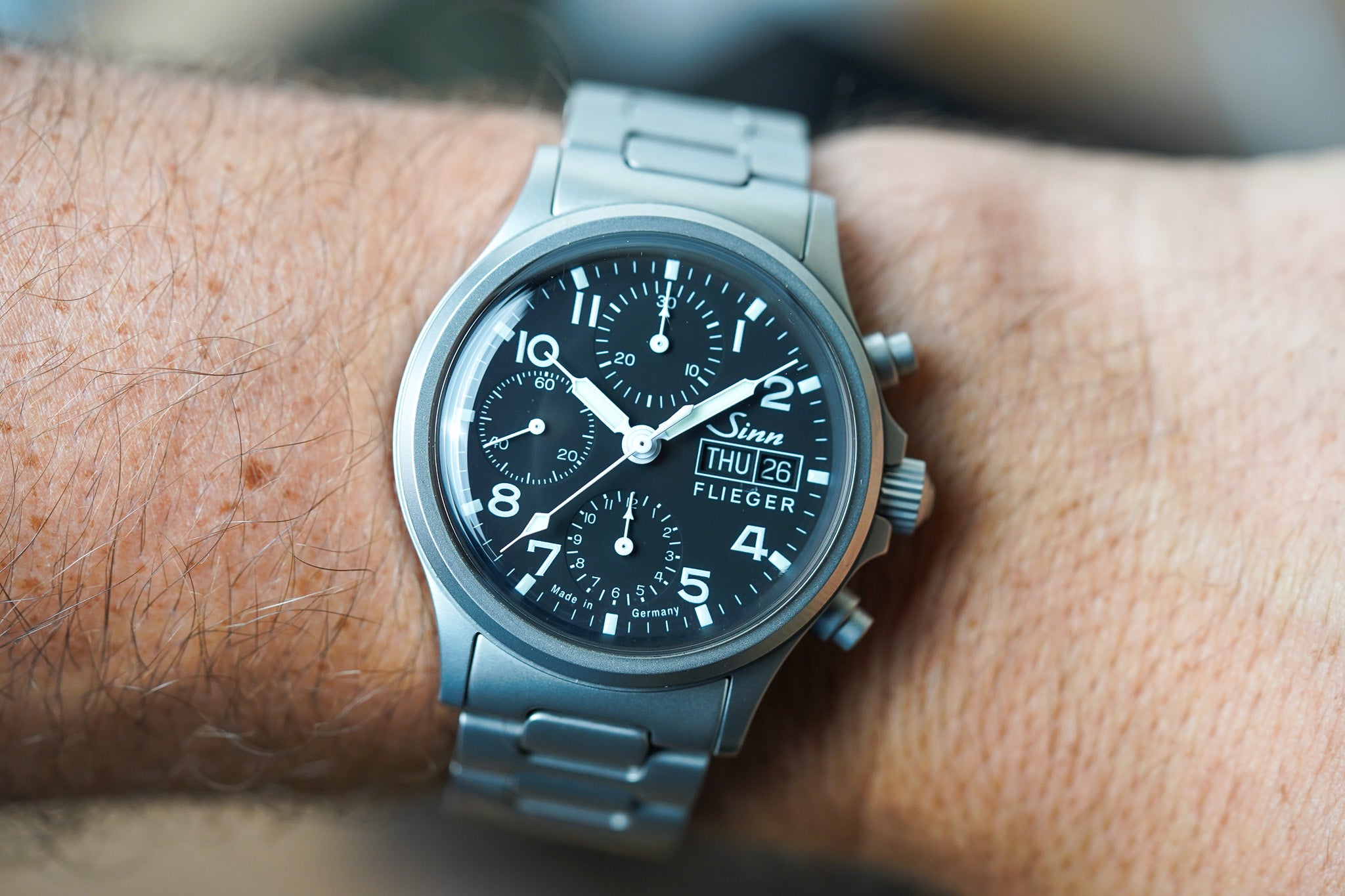 Sinn 356 Flieger Acrylic H Link Bracelet