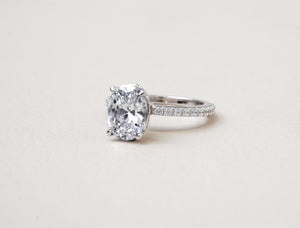Accented Solitaire Engagement Ring