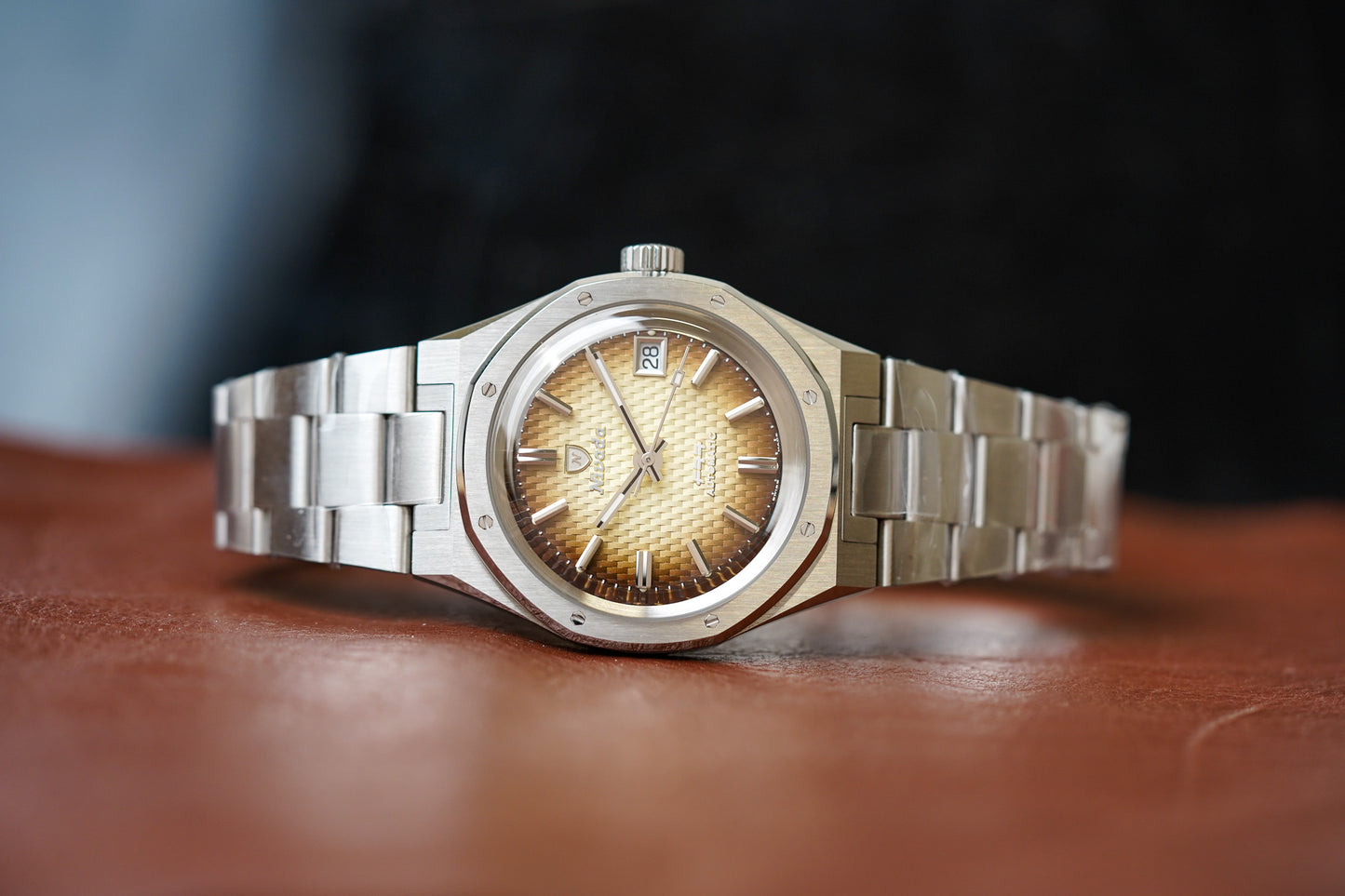 Nivada Grenchen F77 Brown Smoked 69002A77