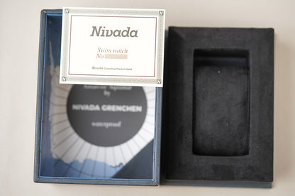 Nivada Grenchen Aquamar Black Flat Link Bracelet 32068A20