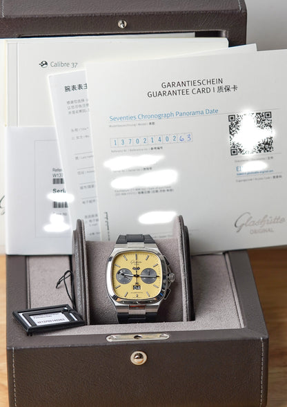 Glashutte Original Seventies Chronograph PanoramaDate Golden Bay Limited Edition 1-37-02-14-02-63