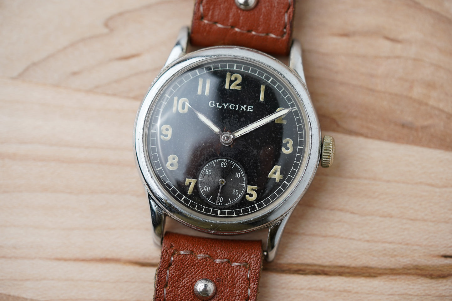 1940's Glycine German Wehrmacht Issue Officers Watch WW2