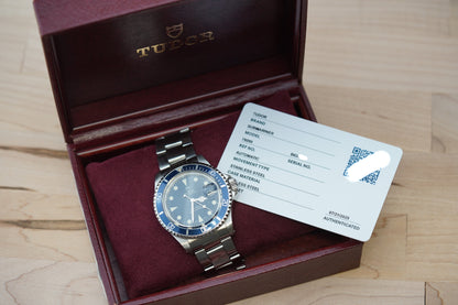 1995 Tudor Submariner Blue 79090