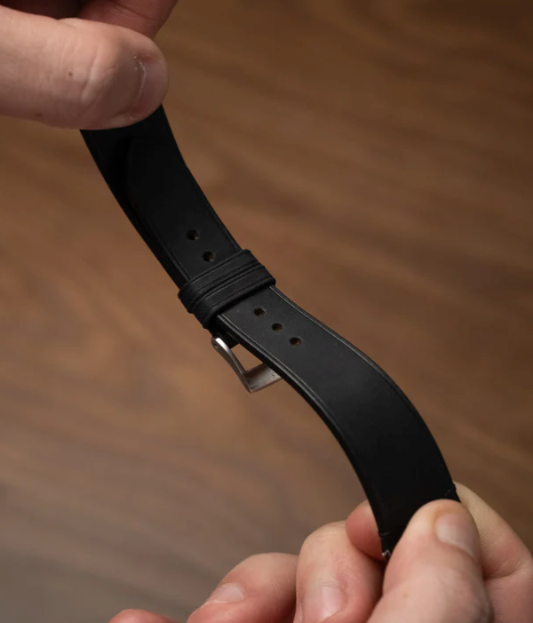 Delugs Black Crazy Horse Side-Stitch Strap