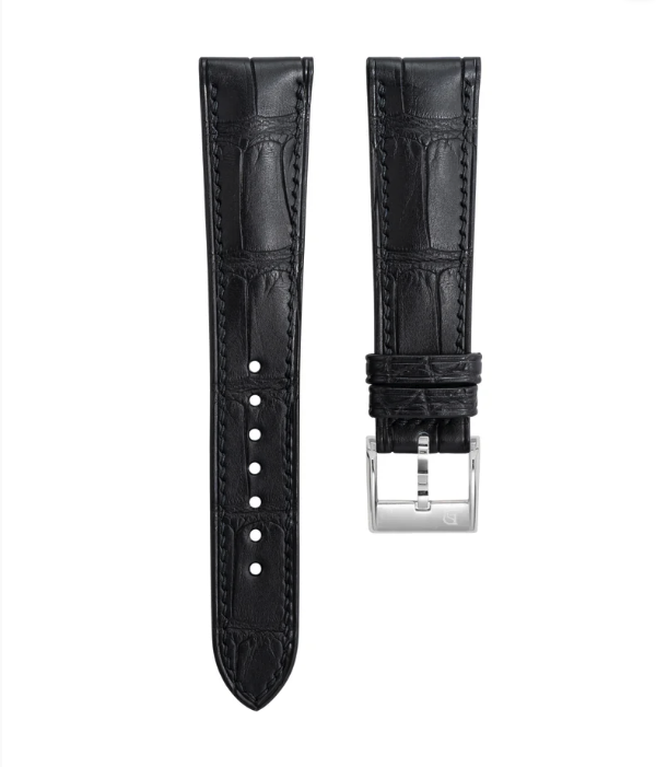 Delugs Matte Black Alligator Signature Strap