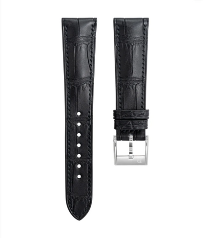 Delugs Matte Black Alligator Signature Strap