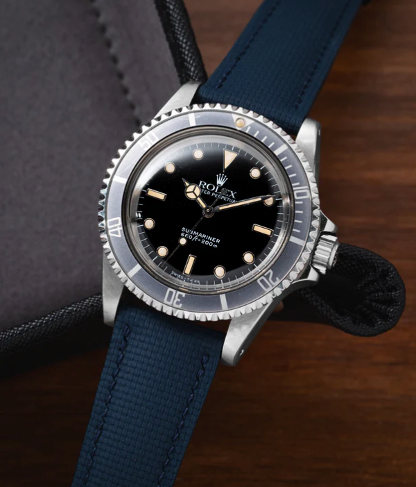 Delugs Navy Sailcloth Signature Strap