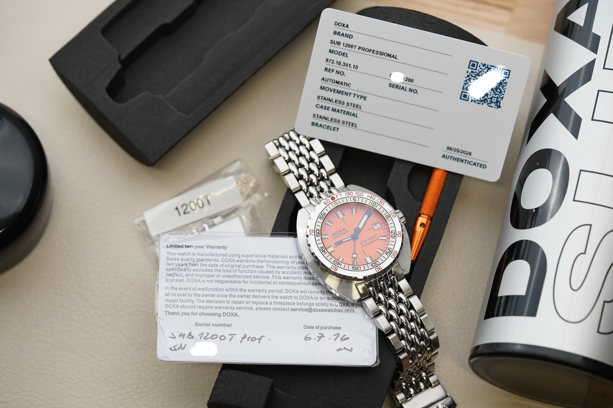 Doxa SUB 1200T Professional Limited 872.10.351.10