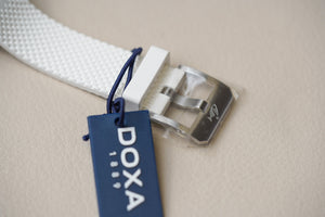 Doxa SUB 200 Whitepearl Steel Inlay Rubber 796.10.011.23