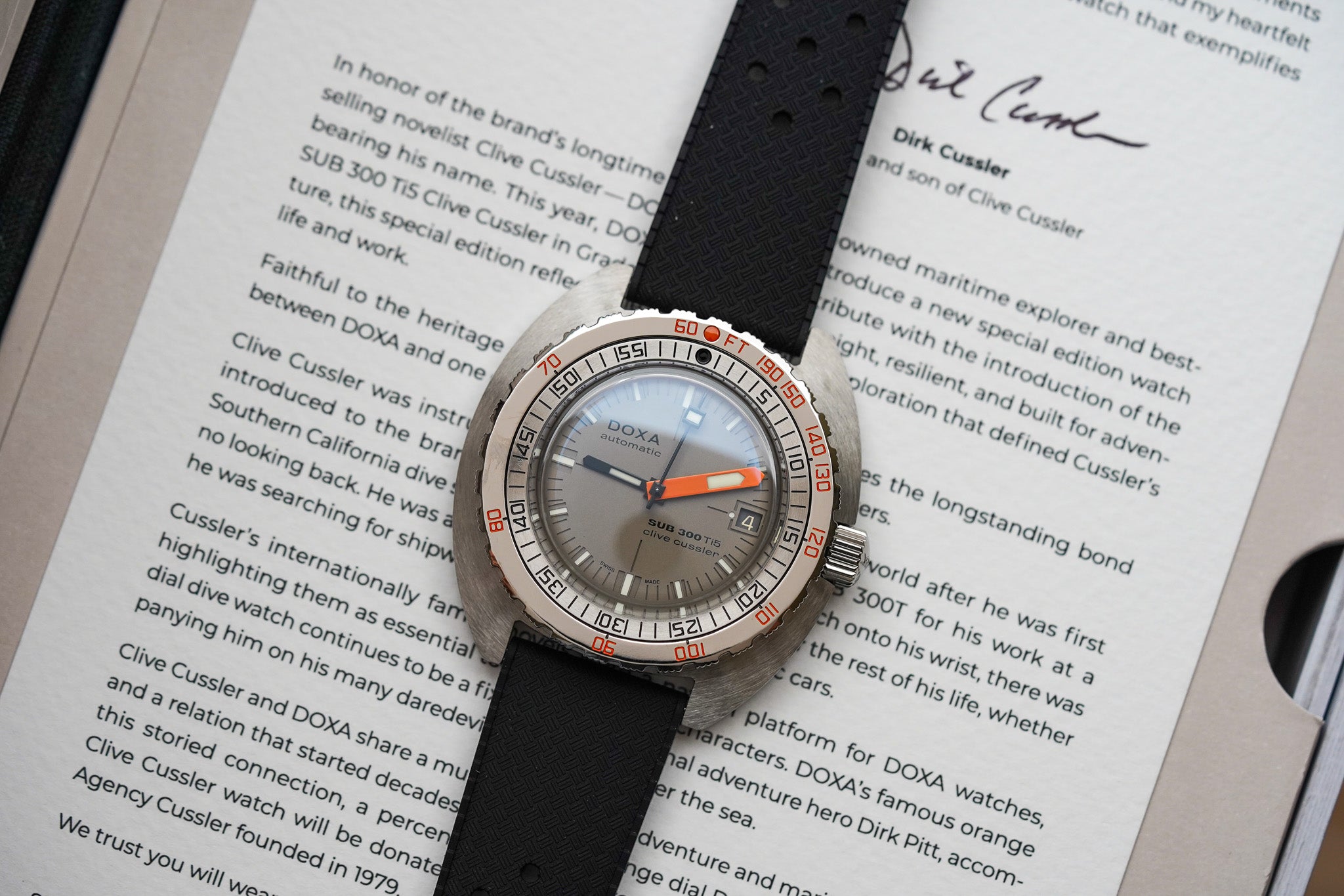 Doxa SUB 300 TI5 Clive Cussler Limited Edition 823.50.121.20-SE14