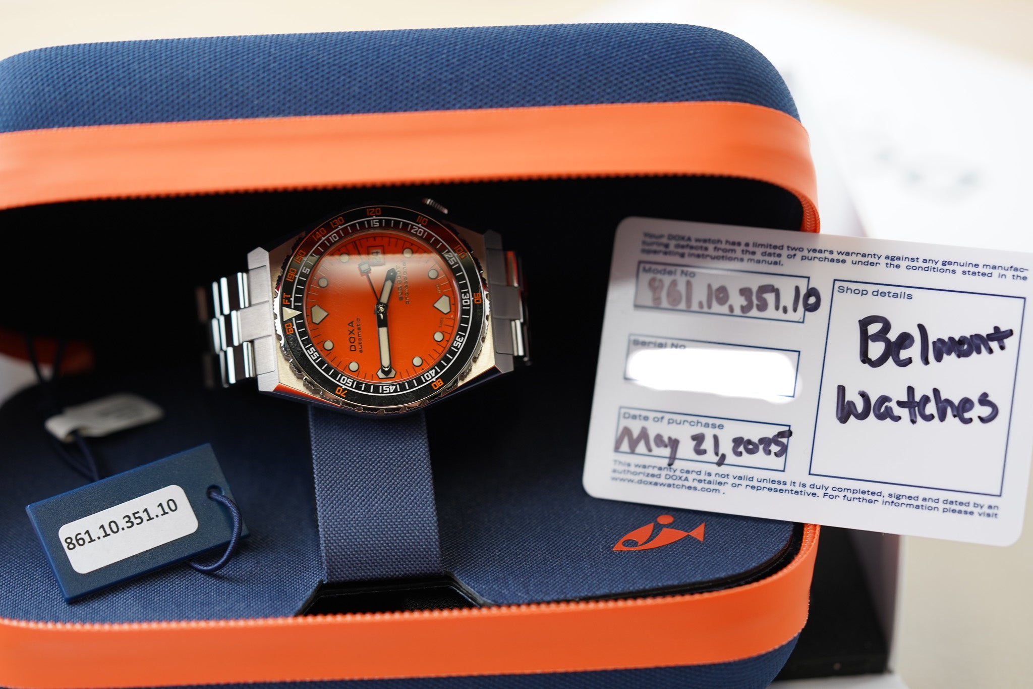 Doxa SUB 600T Professional Ceramic Inlay 861.10.351.10