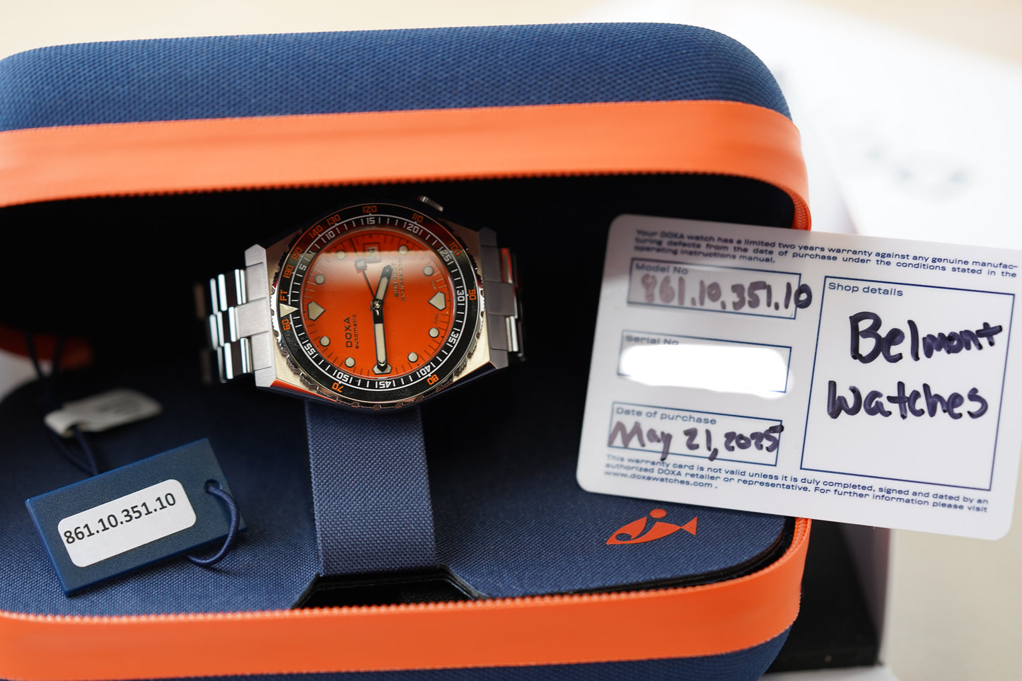 Doxa SUB 600T Professional Ceramic Inlay 861.10.351.10
