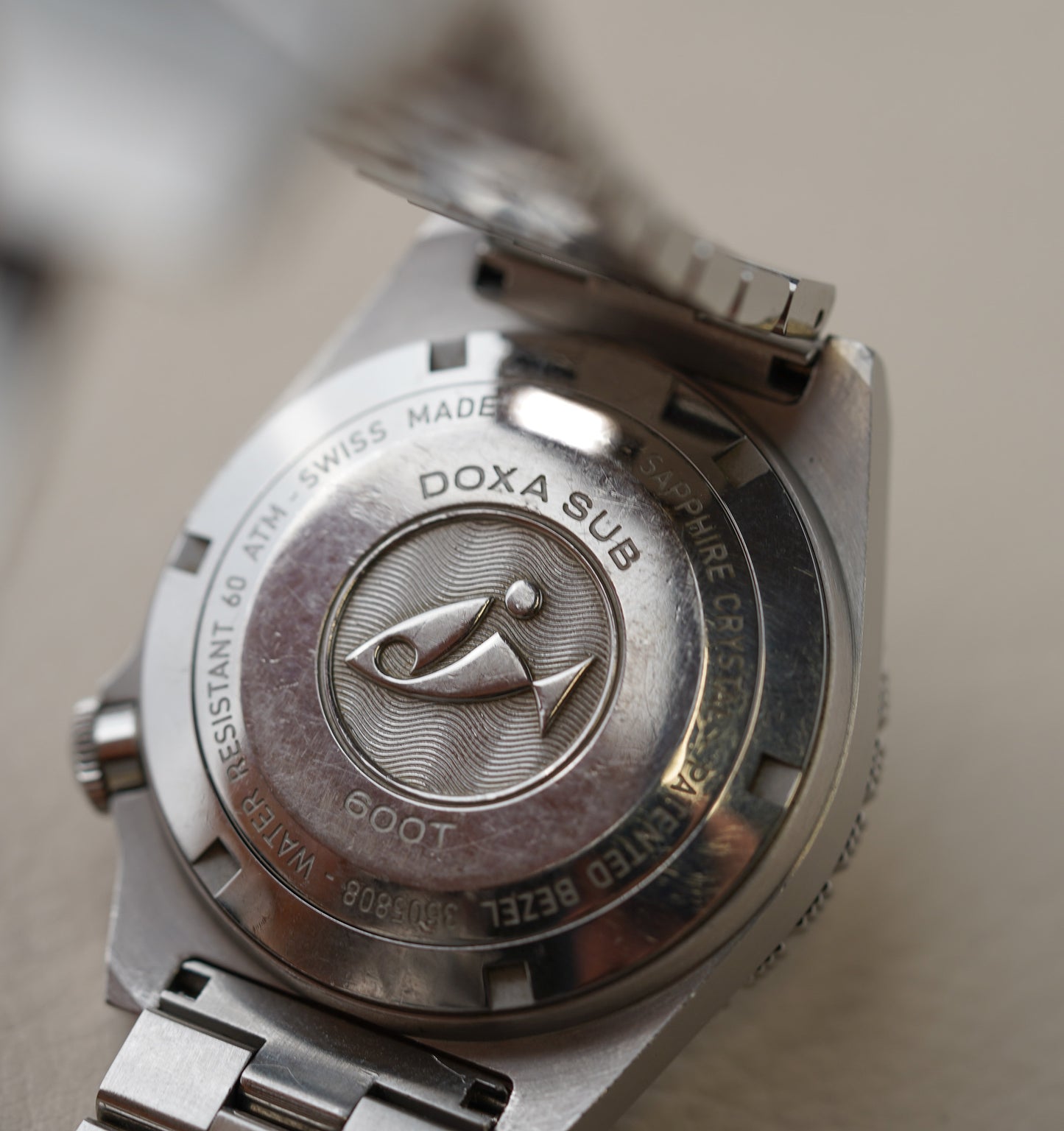 Doxa SUB 600T Whitepearl Ceramic Inlay 861.10.011.10